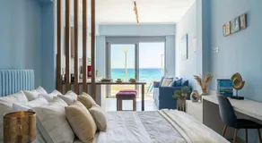 Stylish Haraki Beachfront Suite with Patio - Image 2