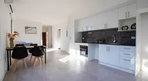 1BR Unit Private Bathroom Kitchen and living area - Image 3