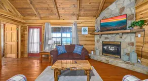 Beautiful View! Log cabin,Fireplace,Hot Tub,Arcade,Pool,Fishing - Image 2
