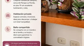 Hermosa Habitación doble privada - Image 3