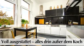 Großzügige 80m2 Gründerzeit FEWO mit privatem Parkplatz, Kingsize Betten, Nobilia Küche, 45 Zoll Smart-TV, 150Mbts WLAN - Nur eine kurzer Spaziergang durch den Park Venedig zur Krämerbrücke - Ausgewählte Empfehlungen für Erfurt inklusive - Image 2