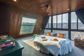 SaffronStays A Vantage, Panchgani - A Pyramid Shaped Unique Luxury Villa With Infinity Valley Views - Image 2