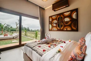 Joyluck Royal Private Villa Ubud Rice Field View - Image 2