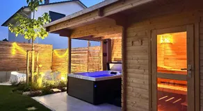 Chalet con idromassaggio e sauna | Vista sul giardino - Image 3