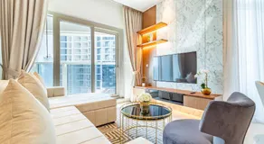 Deluxe One-Bedroom Apartment in Business Bay with Burj Khalifa and Canal View - Image 2