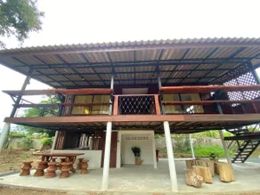 Wooden house in the middle of the garden - Image 3