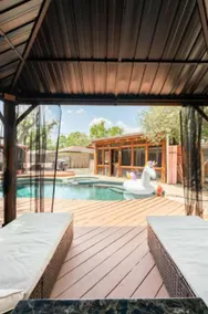 Bamboo Lagoon, Poolside Firelight, Jacuzzi and BBQ - Image 2