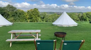 Home Farm Radnage 4 Glamping Bell Tent, with Log Burner and Fire Pit - Image 3