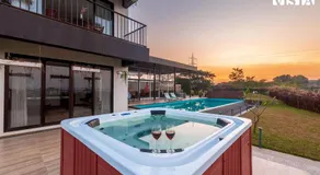 StayVista at La Mer - Pool, Lawn & BBQ - Image 3