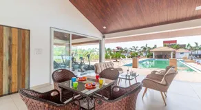 La Palm by StayVista - Mountain-view villa, boasting a spacious pool, Gym, Indoor games, Basketball court & A lush lawn with a gazebo - Image 2