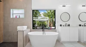 VillaLee-Jungle Palm Island white marble pool Area - Image 2