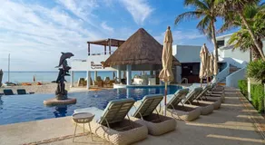 SUNSET FISHERMEN BEACH & SPA RESORT-Optional All Inclusive- 3 UNITS CHOICE-ROOM - 344A Ocean view with terrace- ROOM 344B No terrace, View from window to park - STUDIO 344C Ocean View Studio for 2- Playacar Beach, Phase 1-NO ELEVATOR! - Image 3