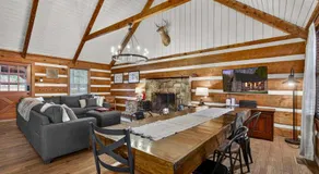 Waterfront cabin w fireplace,hot tub & BBQ grill - Image 2