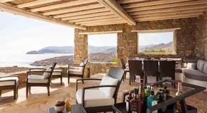 Elegant Seaside Villa, great views, infinity pool, Lia, Mykonos - Image 4