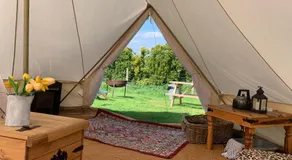 Home Farm Radnage 4 Glamping Bell Tent, with Log Burner and Fire Pit - Image 2