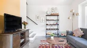 Explore the River Walk from Artsy Designer Retro Chic Home - Image 2
