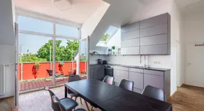 Sky Loft Leipzig - moderne Dachwohnung mit Terrasse und Blick aufs Rathaus - Image 5