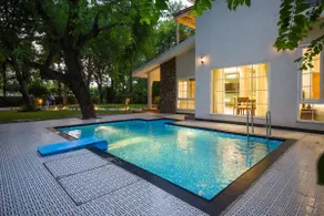 Varsha Greens 4-BHK Retreat with Pvt Pool, Lush Garden & Outdoor Patios - Image 3