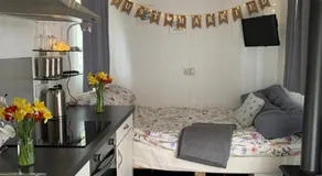 Tides Reach, Deluxe Shepherds hut 1, 100m from the Beach - Image 2