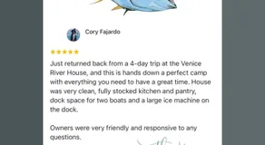 Resort Lodging at Venice Marina w/ WIFI + Private Dock - Image 2