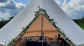 Summit Camping Kit Hill Rd Cornwall Panoramic Views Grass Pitch from 15pn or Bella Bell Tent 75pn - Image 3