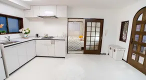 102Room,Free parking just a 7-minute walk from Koiwa tram stop This spacious 75-square-meter flats features two large bedrooms and can accommodate up to seven guests - Image 5