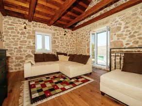 Stone house near river canyon, beautiful covered terrace, great mountains view - Image 2