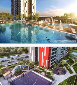 Romantic 38Flr  Studio@Meritus residence Prai - Image 3