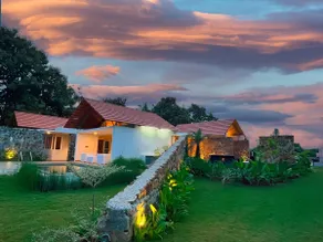 Designer Villa with Stone Pool & Lawn - Bangalore - Image 4