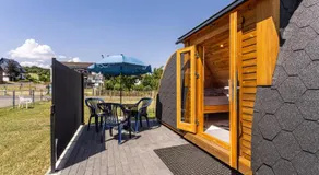 ‘Campingpod en el prado de alpacas’ con terraza y jardín privados - Image 2