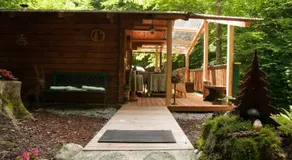 Penthouse-Suite Mountain View mit Waldhütte/Sauna/Netflix - Image 3