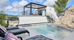 Meerblickvilla Design in Port Andratx mit Glasaufzug, Minotti, Occhio, Gessi, Cabinet, Miele - Image 5
