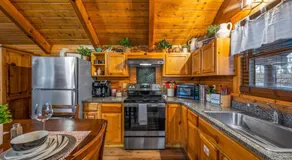 Cozy Log Cabin - Hot Tub, Fireplace, Pool Table, Porch swing and great views!  - Image 3