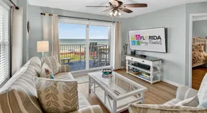 Direct oceanfront 2/2 corner condo with large balcony, heated pool, and garage parking - Image 2