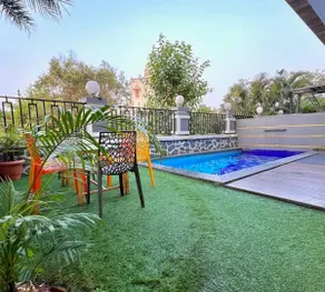 Scarlet 3BHK with Pvt Pool by Stellar Stays - Image 5
