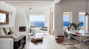 Elegant Seaside Villa, great views, infinity pool, Lia, Mykonos - Image 2