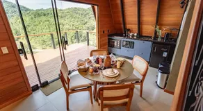 Chalés Aframe com café da manhã artesanal, 39km de Pomerode, Hidromassagem privativa, silenciosos em meio a natureza, lagoa para pesca esportiva - Image 5