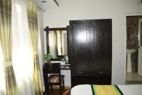true budget comfortable queen bedroom with attach bathroom in thamel - Image 3