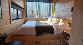 Dogwood: Modern Woodland Studio Pod Tiny Home with Private 300-Acre Forest near Quakertown Pennsylva - Image 2