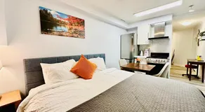 Romantic 1-Bedroom Serviced Apartment Kitchen & AC 143 - Image 2