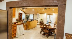 Villa Serena Tuscan Theme home with a HIDDEN lounge, fire pit, lawn games, creek - Image 2