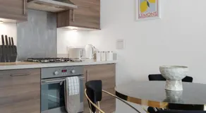 Lift & free parking, modern 1 bed flat in Shoreditch next to train station - Image 2