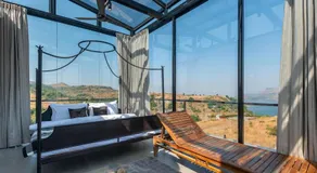 ELIVAAS Signature White House 4-BHK Villa with Panoramic Hill Views, Glass Room, Outdoor Pool & Dam nearby - Image 3