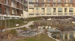 ALURE RESIDENCES 5 & 24h self check-in, private parking in front of the apartment building included, new building, the apartment building has its own park with a lake and outdoor fitness, children's playground, CITY CENTER - Image 5