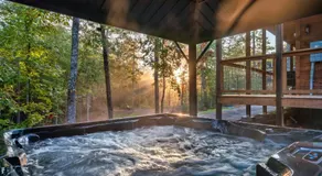 Luxury Arcade Cabin with Hot Tub and Mountain Views Sleeps 12 - Image 4