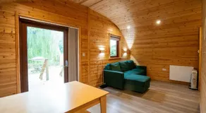 Cosy and eco-friendly cabins next to 16th century pub - Image 2