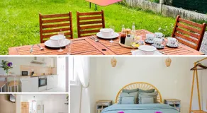 Idéal PRO & Couple - 2 Logements Thème Boho Chic RDC & Dandy 1er étage - Quartier Calme - Jardin - WIFI HD - Smart TV - Parking Gratuit - Proche Centre & Transports - Ask Home - Image 4