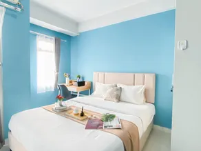 Studio with Blue Tone at Dramaga Tower By Travelio - Image 2