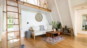 Modern A-Frame Cabin with Loft, Firepit and Grill - Image 3