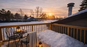 King Bed, Jacuzzi, Private Balcony by Gull Lake - Image 3
